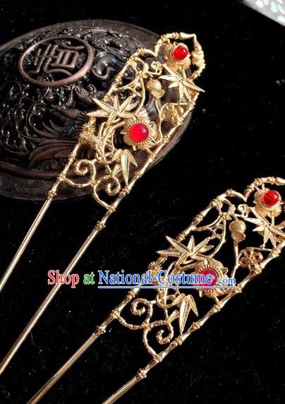 Chinese Traditional Hair Accessories Ancient Bamboo Hair Clip Hairpins for Women