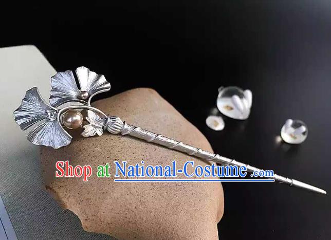 Chinese Traditional Hair Accessories Ancient Hanfu Ginkgo Leaf Hair Clip Hairpins for Women