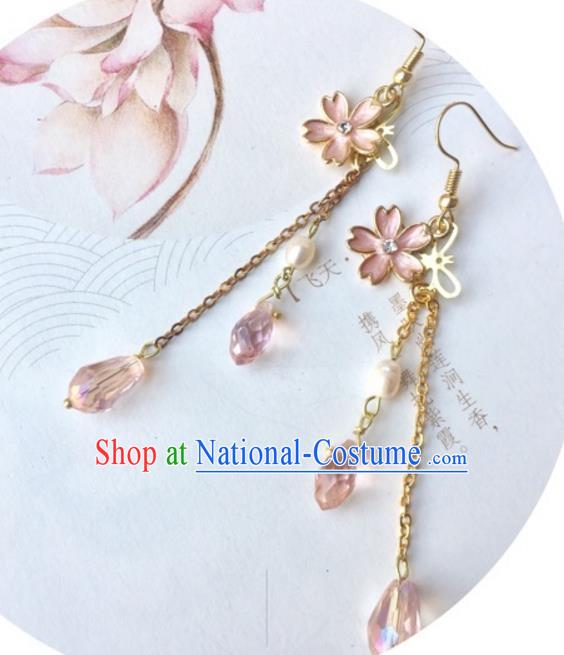 Handmade Chinese Traditional Accessories Tassel Earrings for Women