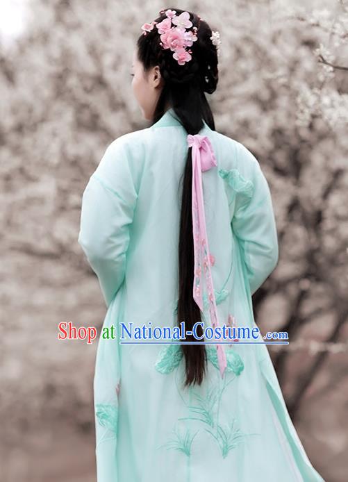 Chinese Ancient Palace Lady Hanfu Han Dynasty Imperial Concubine Queen Embroidered Historical Costumes