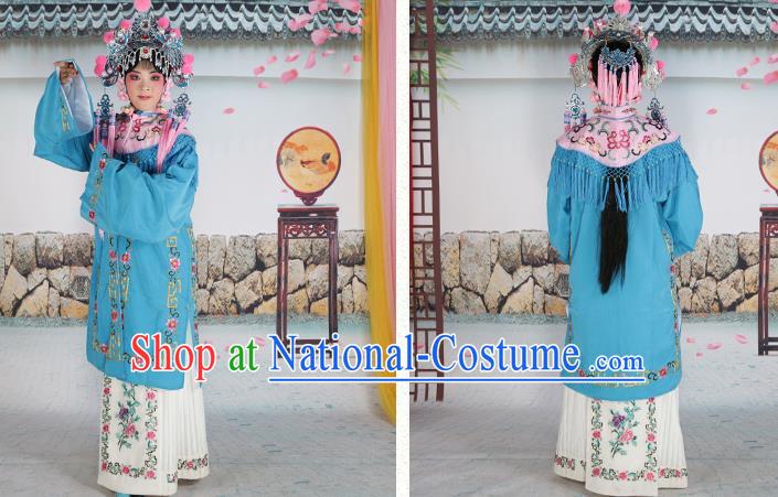 Traditional China Beijing Opera Costume Gifted Scholar Embroidered Robe and Hat Ancient Chinese Peking Opera Embroidery Clothing