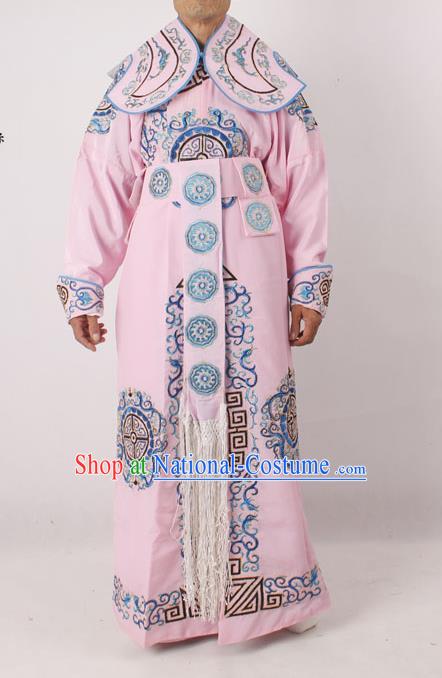 Professional Chinese Peking Opera Takefu Embroidered Pink Costume for Adults