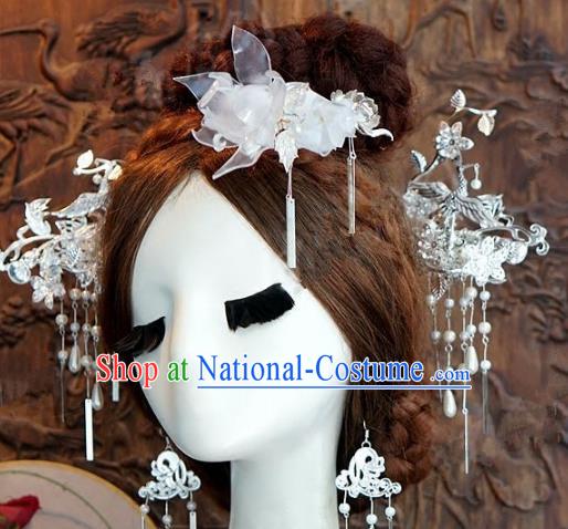 Chinese Ancient Style Hair Jewelry Accessories Cosplay Hairpins Headwear Headdress for Women