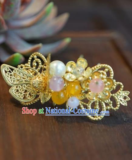 Chinese Handmade Ancient Hair Accessories Ancient Hanfu Butterfly Hairpins for Women