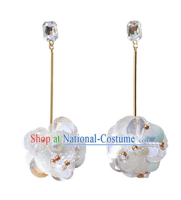 Top Grade Handmade Jewelry Accessories Bride Shell Flower Earrings for Women