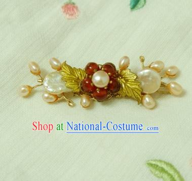 Chinese Traditional Hair Accessories Pearls Hair Stick Ancient Hanfu Hairpins for Women