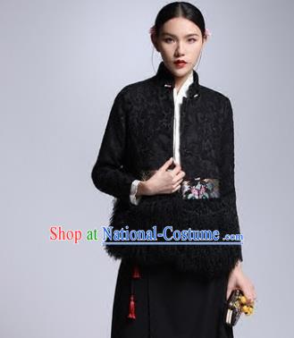 Traditional Ancient Chinese Young Women Cheongsam Dress Republic of China Tangsuit Stand Collar Blouse Dress Tang Suit Clothing