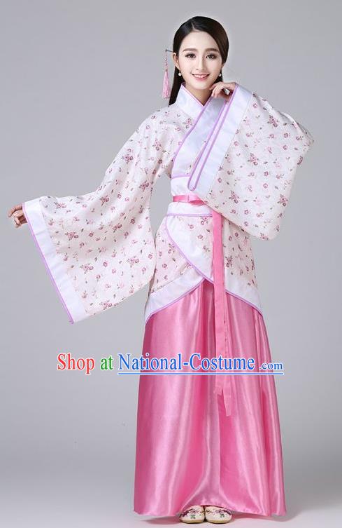 Chinese Ancient Drama Han Dynasty Princess Embroidered Hanfu Dress for Women