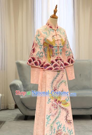 Traditional Chinese Wedding Costumes Traditional Xiuhe Suits Ancient Chinese bridal Full Dress