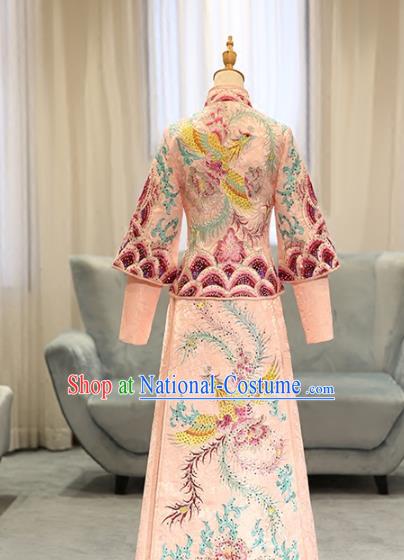 Traditional Chinese Wedding Costumes Traditional Xiuhe Suits Ancient Chinese bridal Full Dress