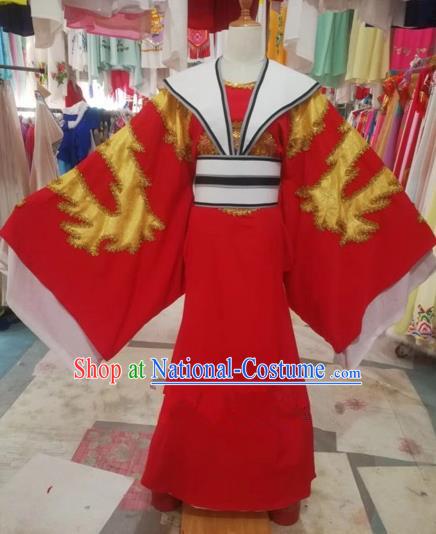 Chinese Traditional Beijing Opera Scholar Embroidered Red Robe Peking Opera Niche Costume for Adults