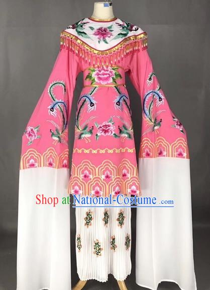 Chinese Traditional Peking Opera Imperial Consort Dress Beijing Opera Diva Embroidered Phoenix Costumes for Adults