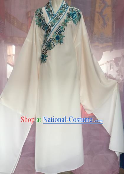 Chinese Beijing Opera Scholar White Clothing Traditional Peking Opera Niche Costumes for Adults