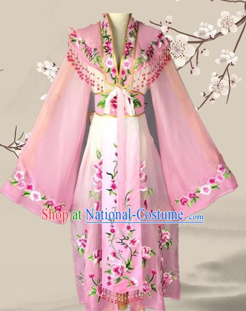 Chinese Ancient Palace Princess Costume Traditional Beijing Opera Actress Pink Dress for Adults