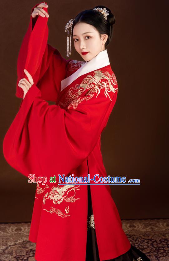 Chinese Ancient Palace Lady Hanfu Han Dynasty Imperial Concubine Queen Embroidered Historical Costumes