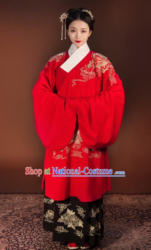 Chinese Ancient Palace Lady Hanfu Han Dynasty Imperial Concubine Queen Embroidered Historical Costumes