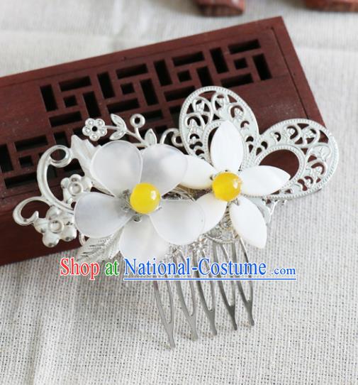 Chinese Traditional Hair Accessories Ancient Hanfu Flowers Hair Comb Hairpins for Women