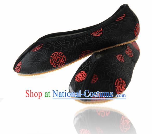 Asian Chinese Ancient Cloth Shoes Traditional Hanfu Shoes for Kids