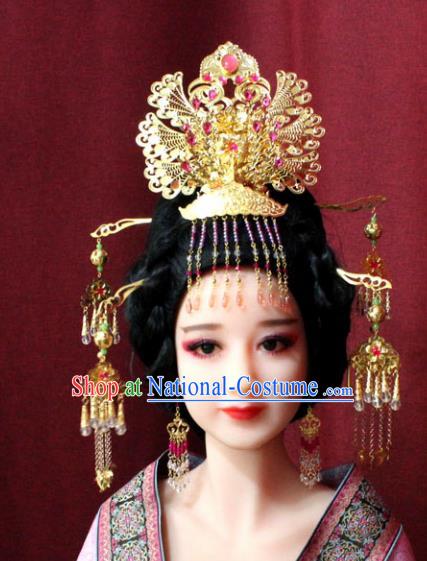 Chinese Ancient Style Hair Jewelry Accessories Cosplay Hairpins Headwear Headdress for Women