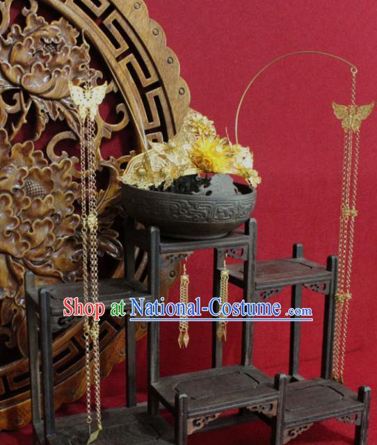 Chinese Ancient Style Hair Jewelry Accessories Cosplay Hairpins Headwear Headdress for Women