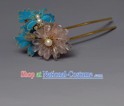 Chinese Ancient Qing Dynasty Hair Clip Hair Accessories Handmade Hairpins for Women