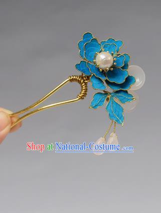 Chinese Ancient Qing Dynasty Palace Tian-Tsui Hair Accessories Handmade Hairpins for Women