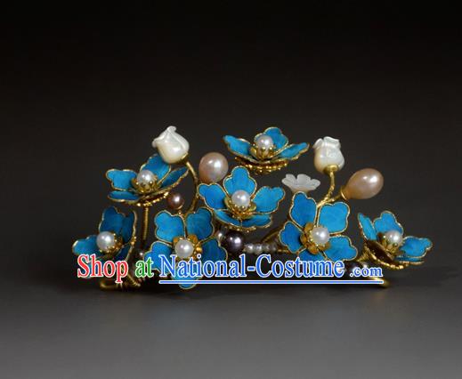 Chinese Handmade Princess Hanfu Hairpins Pearls Hair Stick Ancient Hair Accessories for Women