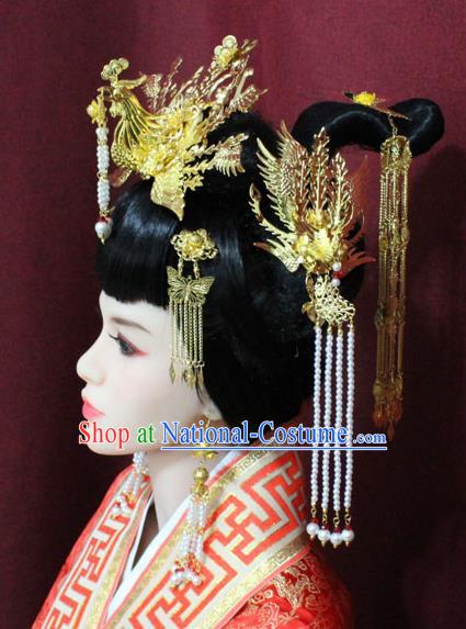 Chinese Ancient Style Hair Jewelry Accessories Cosplay Hairpins Headwear Headdress for Women