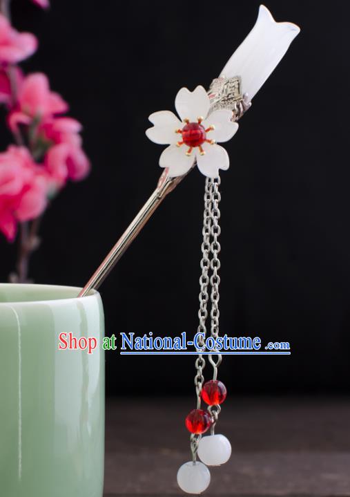 Chinese Ancient Hair Accessories Hanfu Handmade Mangnolia Hairpins for Women