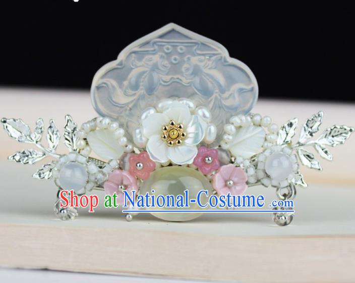 Chinese Ancient Handmade Hanfu Jade Hair Clip Hairpins Hair Accessories for Women