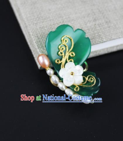 Top Grade Chinese Handmade Jewelry Accessories Hanfu Butterfly Pearls Brooch for Women