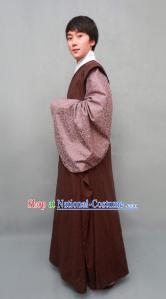 Chinese Ancient Hanfu Traditional Jin Dynasty Embroidered Historical Costumes