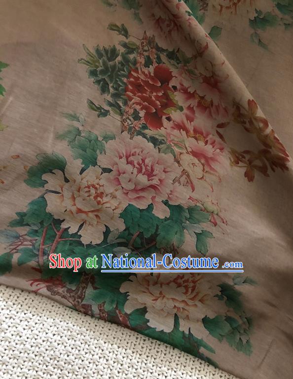 Chinese Traditional Flower Silk Fabric Brocade Embroidered Fabric Dress Material