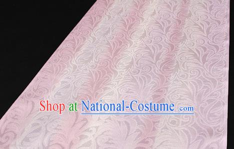 Asian Chinese Traditional Pink Silk Fabric Royal Pattern Brocade Cheongsam Cloth Silk Fabric