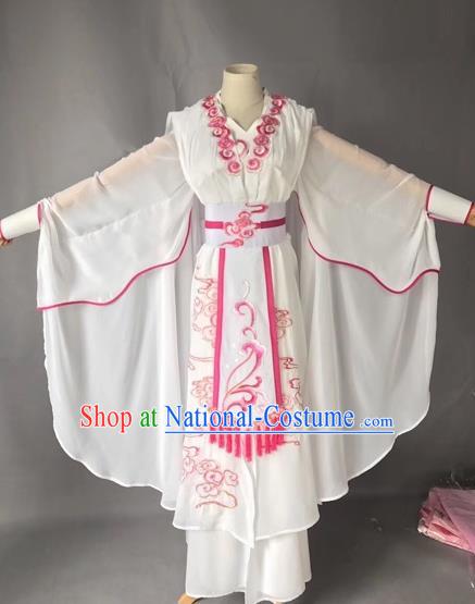 Chinese Traditional Beijing Opera Madam White Snake White Clothing Peking Opera Actress Costumes for Adults