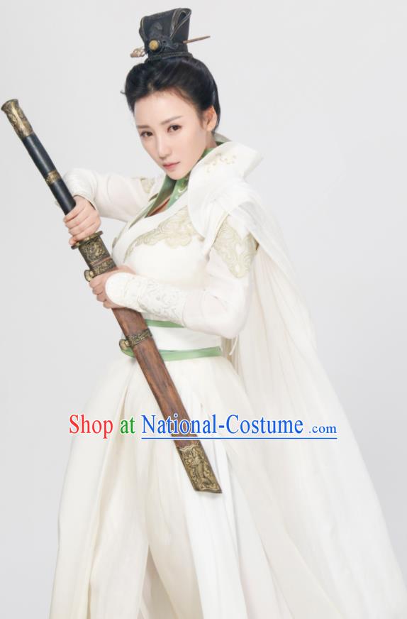 Chinese Ancient Traditional Ming Dynasty Female Knight Swordswoman Replica Costumes for Women