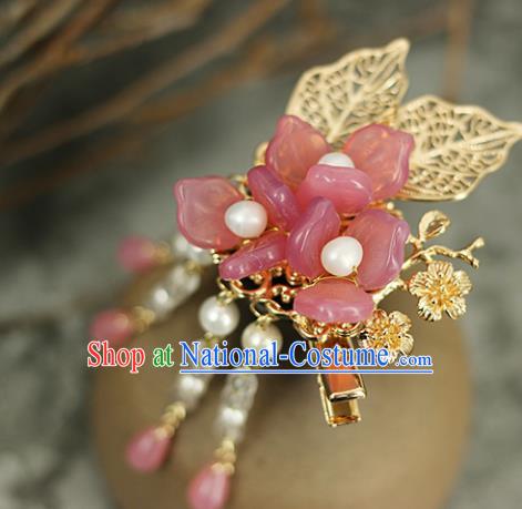 Handmade Chinese Traditional Hair Stick Traditional Classical Hanfu Tassel Hair Accessories for Women