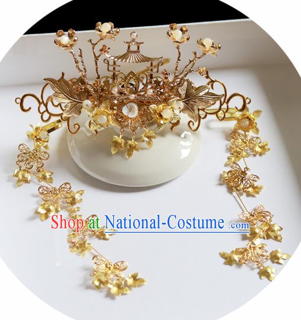 Handmade Chinese Traditional Palace Hair Clips Hairpins Ancient Classical Hanfu Hair Accessories for Women