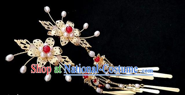 Chinese Traditional Tassel Hair Sticks Handmade Classical Hair Accessories for Women