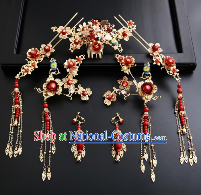 Chinese Ancient Traditional Hanfu Hair Comb Hairpins Handmade Classical Hair Accessories for Women