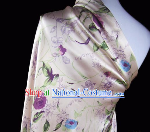 Asian Chinese Traditional Pattern Design Pink Brocade Fabric Silk Fabric Chinese Material