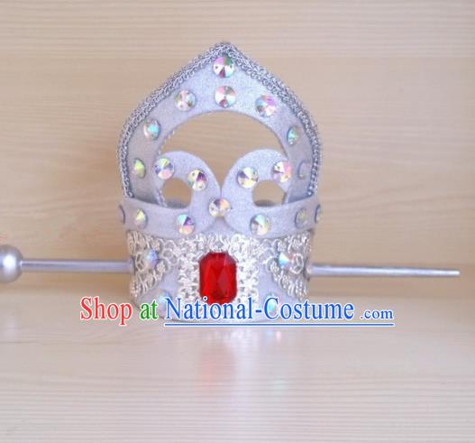 Chinese Ancient Prince Hair Accessories Tang Dynasty Swordsman Crystal Hairdo Crown Headwear for Men