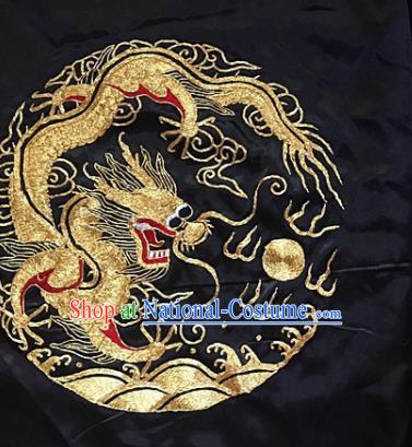 Chinese Traditional Embroidery Craft Embroidered Dragon Patches Embroidering Accessories