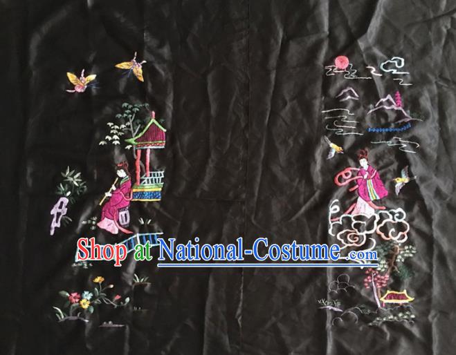 Chinese Traditional Handmade Embroidery Craft Embroidered Peri Patches