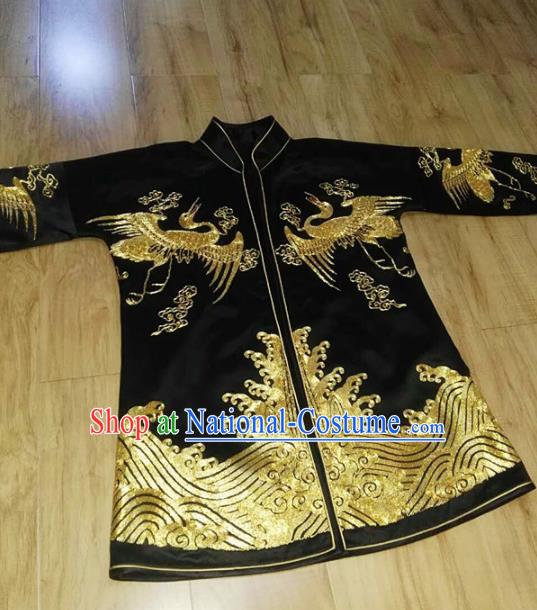 Chinese Traditional Costume Tang Suit Embroidered Silk Coat for Women