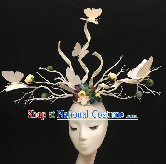 Top Halloween Catwalks Hair Accessories Stage Show Headdress for Women