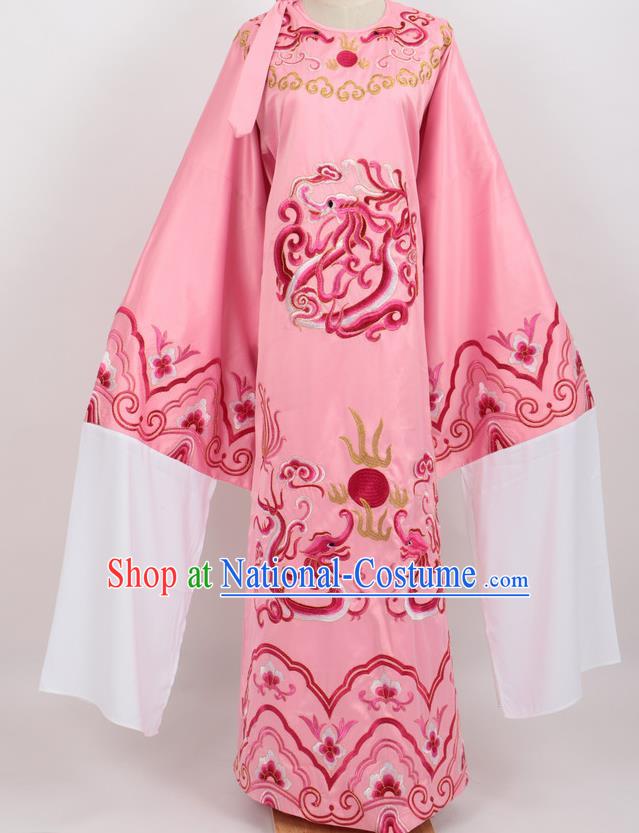 Professional Chinese Traditional Beijing Opera Niche Pink Ceremonial Robe Ancient Number One Scholar Costume for Men