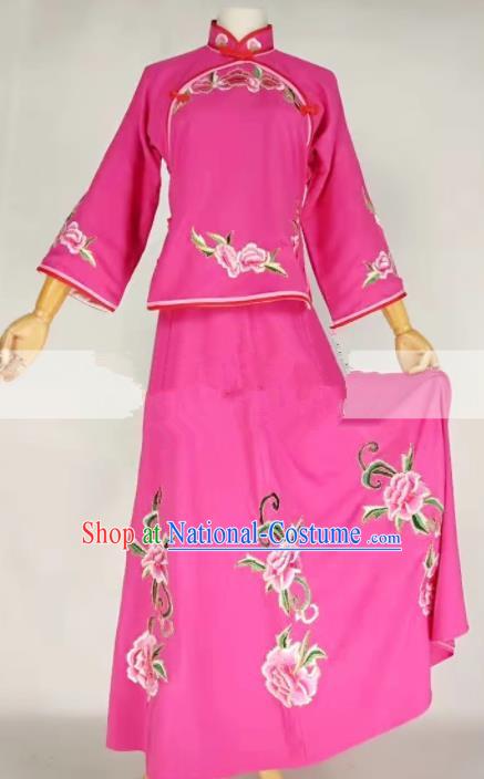 Professional Chinese Traditional Beijing Opera Maidservants Clothing Ancient Republic of China Costume for Women