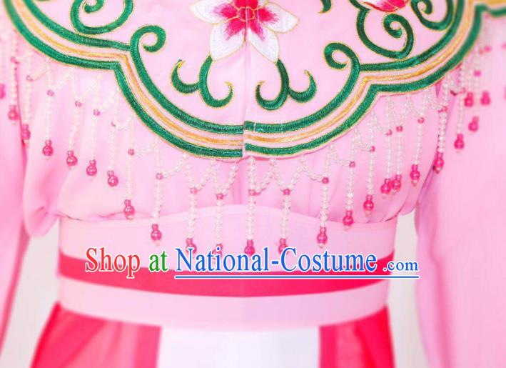 Chinese Traditional Peking Opera Princess Pink Dress Ancient Imperial Consort Costume for Women