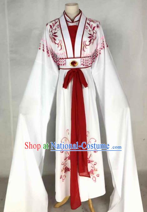 Chinese Traditional Peking Opera Actress Red Dress Ancient Rich Lady Costume for Women